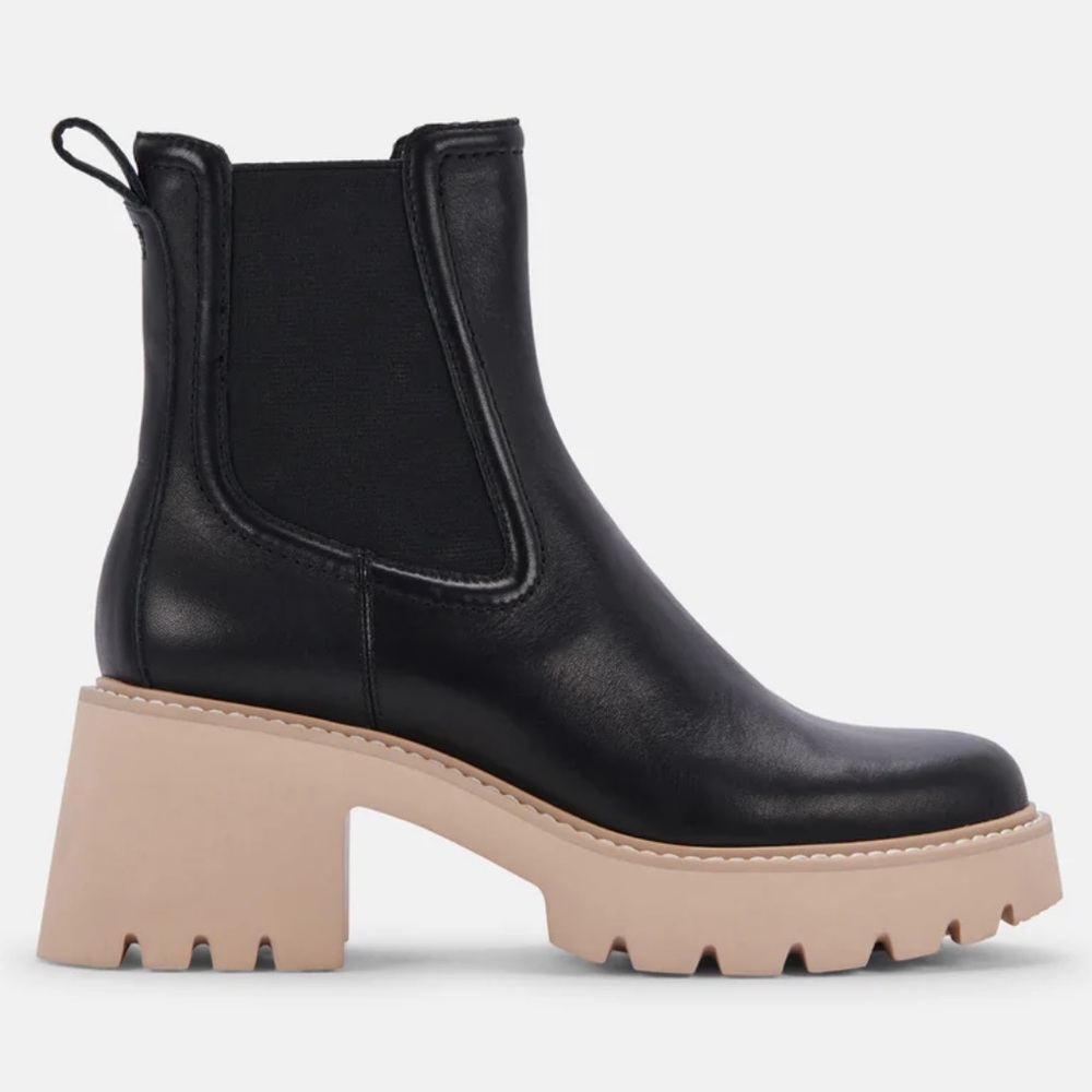 NWT Dolce Vita Hawk H2O black leather boot, 7